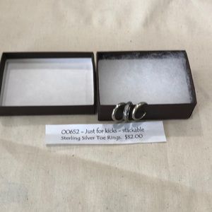 Silpada Set of three toe rings, stackable O0652